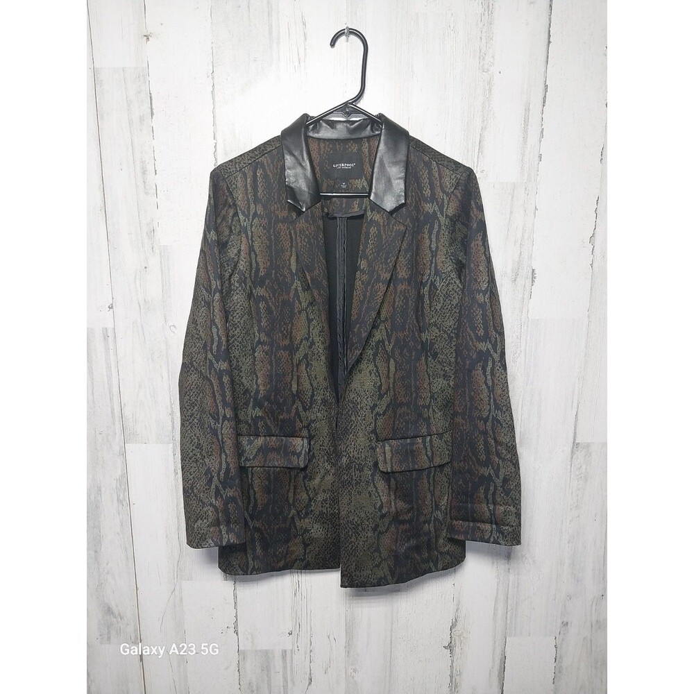 Liverpool Los Angeles Python Print Blazer Size Medium Snakeskin
